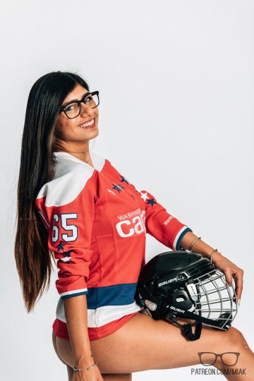 Mia Khalifa Sexy Hockey Jersey Photoshoot Set Leaked - #8