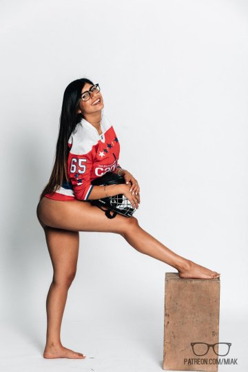 Mia Khalifa Sexy Hockey Jersey Photoshoot Set Leaked - #5