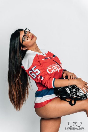 Mia Khalifa Sexy Hockey Jersey Photoshoot Set Leaked - #7