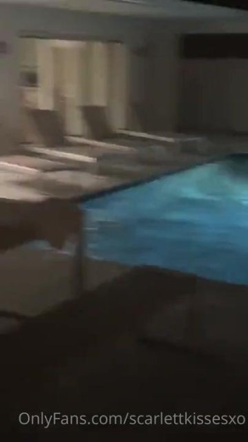 ScarlettKissesXO Outdoor Pool Blowjob OnlyFans Video Leaked - #4