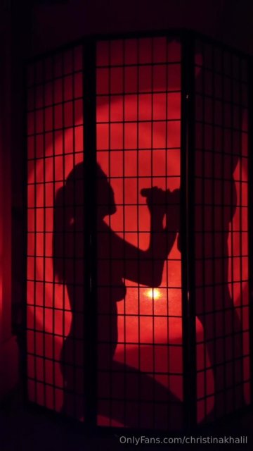Christina Khalil Silhouette Blowjob CIM PPV Onlyfans Video Leaked - #3