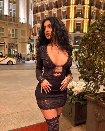 Malu Trevejo Sexy Lace Mini Dress Onlyfans Set Leaked