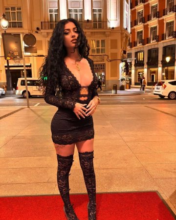 Malu Trevejo Sexy Lace Mini Dress Onlyfans Set Leaked - #10