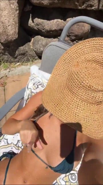 Emily Feld Poolside Bikini Dancing Sunroom Video Leaked - #15