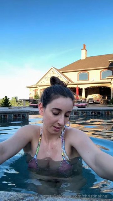 Christina Khalil Nude Mesh Bikini PPV Onlyfans Video Leaked - #20