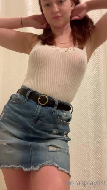 Nora Rivers Nude Skirt Strip Tease OnlyFans Video Leaked - #20