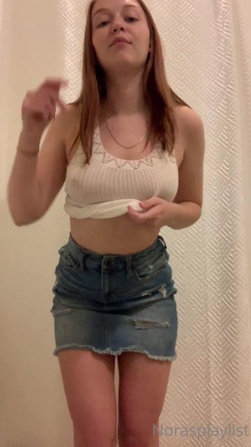 Nora Rivers Nude Skirt Strip Tease OnlyFans Video Leaked - #3