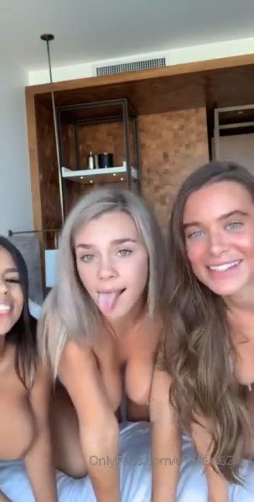 Lana Rhoades Nude Lesbian Threesome OnlyFans Video Leaked - #13