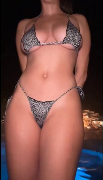 Christina Khalil Sexy Pool Bikini Tease Onlyfans Video Leaked - #5