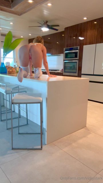 Vicky Stark Nude Kitchen Costume Strip Onlyfans Video Leaked - #19