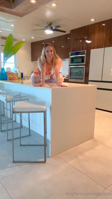 Vicky Stark Nude Kitchen Costume Strip Onlyfans Video Leaked - #3