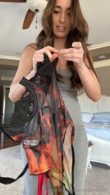 Christina Khalil Sexy Firefighter Costume Onlyfans Video Leaked - #15