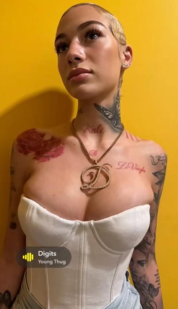 Bhad Bhabie Sexy Tight Corset Cleavage Onlyfans Set Leaked - #2
