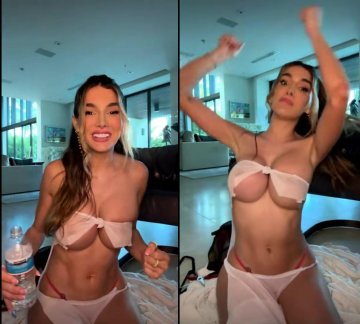 Lyna Perez Nude See-Through Nipple Slip OnlyFans Video Leaked