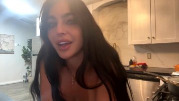 Emily Rinaudo Nude Kitchen OnlyFans Livestream Leaked - #17