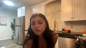 Emily Rinaudo Nude Kitchen OnlyFans Livestream Leaked - #6