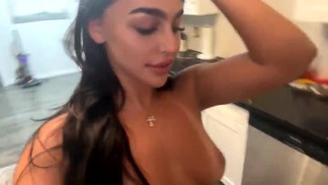 Emily Rinaudo Nude Kitchen OnlyFans Livestream Leaked - #18