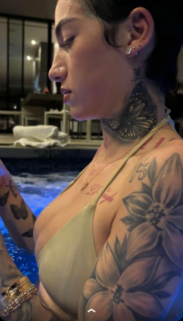 Bhad Bhabie Sexy Wet Pool Bikini Onlyfans Set Leaked - #4