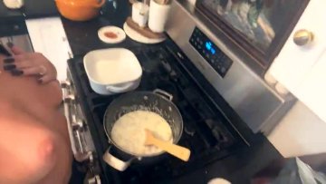 Emily Rinaudo Nude Kitchen Cooking OnlyFans Video Leaked - #14