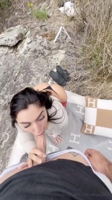 Emily Rinaudo Outdoor POV Blowjob OnlyFans Video Leaked - #4